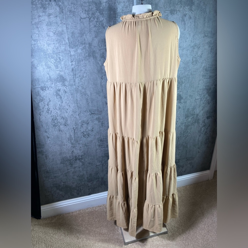 Camel Color Long Dress - Picture 3 of 3